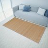 Rectangular Bamboo Rug – 120×180 cm, Brown