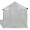 Reinforced Aluminium Greenhouse with Base Frame – 242x190x195 cm