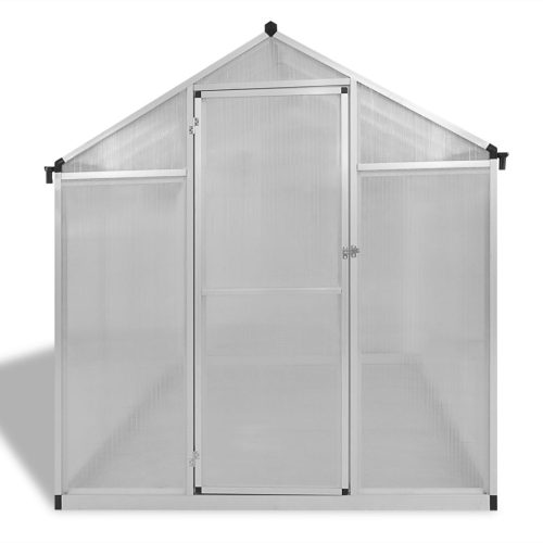 Reinforced Aluminium Greenhouse with Base Frame – 242x190x195 cm