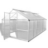 Reinforced Aluminium Greenhouse with Base Frame – 361x250x195 cm