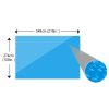 Floating Rectangular PE Solar Pool Film – 549×274 cm, Blue