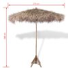 Bamboo Parasol 270 cm with Banana Leaf Roof