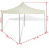 Foldable Tent 3 x 3 m – Cream