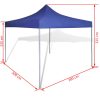 Foldable Tent 3 x 3 m – Blue