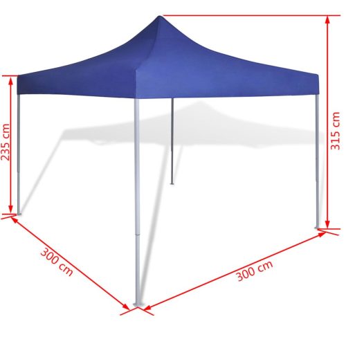 Foldable Tent 3 x 3 m – Blue