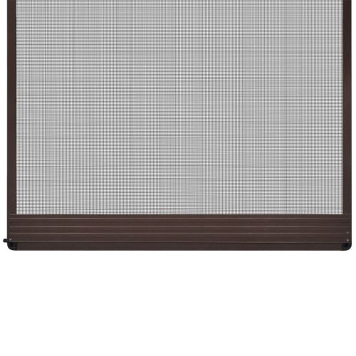 Hinged Insect Screen for Doors – 100×215 cm, Brown