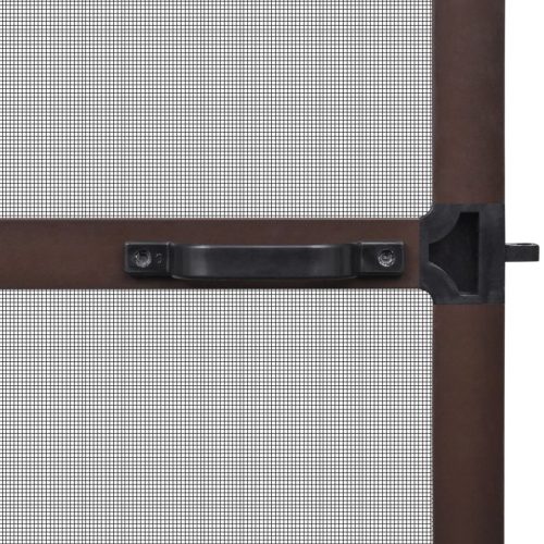 Hinged Insect Screen for Doors – 100×215 cm, Brown