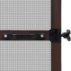 Hinged Insect Screen for Doors – 100×215 cm, Brown