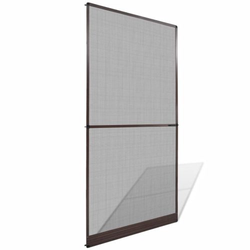 Hinged Insect Screen for Doors – 120×240 cm, Brown