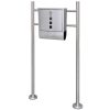 Mailbox on Stand Stainless Steel – 31×10.5×33.5 cm, Mailbox