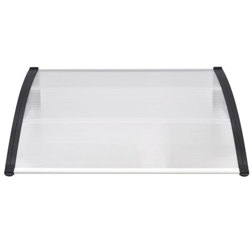 Door Canopy PC – 120×100 cm, White and Black