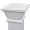 Classic Square Pillar Plant Stand MDF – White