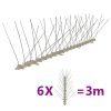 Plastic Bird & Pigeon Spikes Set of 6 3 m – 4 Rows