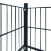 Fence Panel with Posts 6×2 m Anthracite Grey