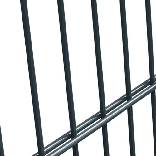 Fence Panel with Posts 6×2 m Anthracite Grey