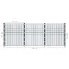 Fence Panel with Posts 6×2 m Anthracite Grey