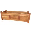 Garden Raised Bed Acacia Wood – 76×27.6×25 cm