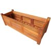 Garden Raised Bed Acacia Wood – 76×27.6×25 cm