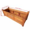 Garden Raised Bed Acacia Wood – 76×27.6×25 cm