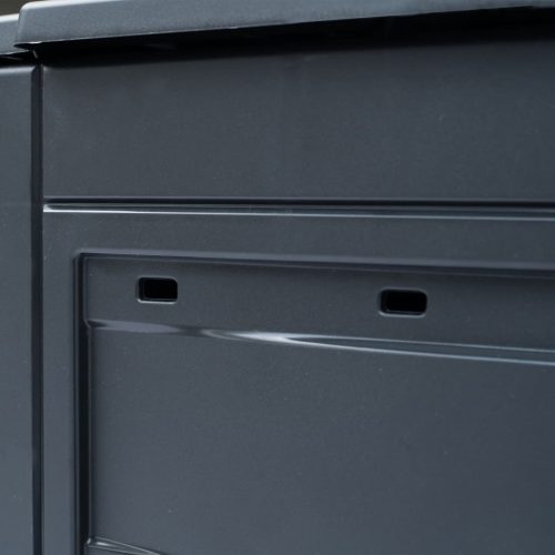 Garden Composter Grey 60x60x73 cm – 260 L