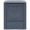 Garden Composter Grey 60x60x73 cm – 260 L