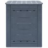 Garden Composter Grey 60x60x73 cm – 260 L