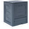 Garden Composter Grey 60x60x73 cm – 260 L