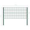 Fence Panel with Posts Iron Green – 1.7 m