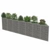 Gabion Wall Galvanised Steel – 450x30x100 cm