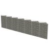 Gabion Wall Galvanised Steel – 450x30x100 cm