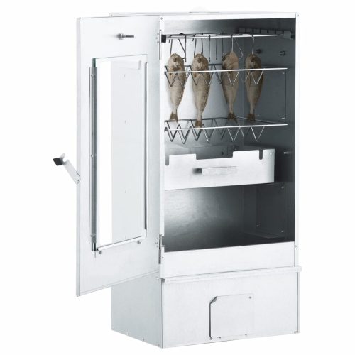 BBQ Oven Smoker with 1kg Wood Chips – 44.5x29x83 cm