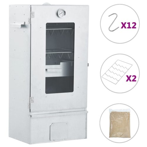 BBQ Oven Smoker with 1kg Wood Chips – 44.5x29x83 cm