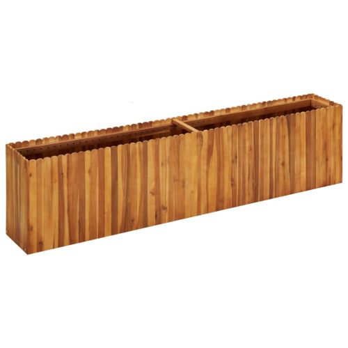 Garden Raised Bed Solid Acacia Wood – 200x30x50 cm