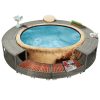 Spa Surround Poly Rattan – Grey