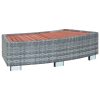 Spa Step Poly Rattan 92x45x25 cm – Grey