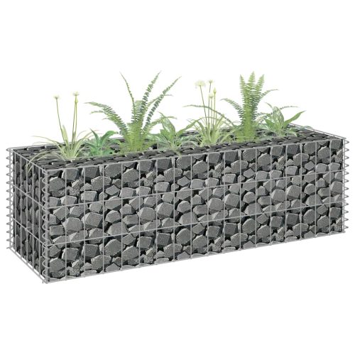 Gabion Raised Bed Galvanised Steel – 90x30x30 cm