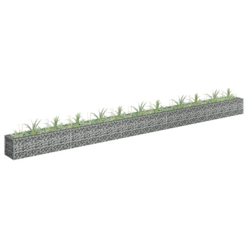 Gabion Raised Bed Galvanised Steel – 450x30x30 cm