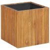 Garden Raised Bed Pot Solid Acacia Wood – 43.5×43.5×44 cm