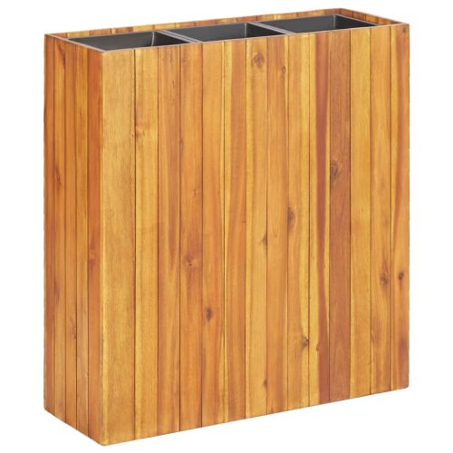 Garden Raised Bed Pot Solid Acacia Wood – 66.5x25x75 cm