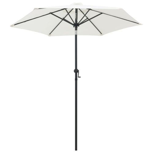 Parasol 200×211 cm Aluminium – Sand White