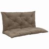 Cushion for Swing Chair Taupe Fabric – 100×98 cm