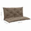 Cushion for Swing Chair Taupe Fabric – 100×98 cm