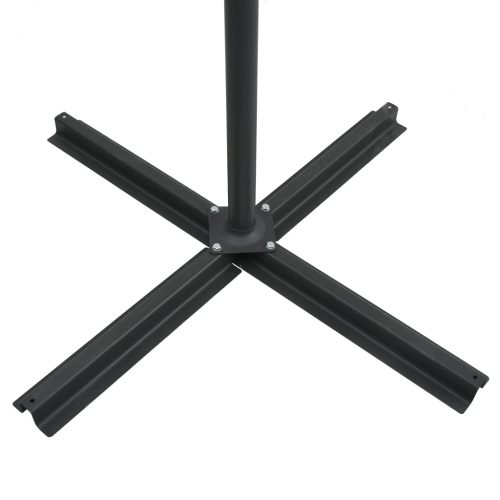 Cantilever Umbrella with LED lights and Steel Pole 250×250 cm – Sand
