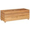 Raised Bed Recycled Teak and Steel – 100x40x38 cm