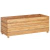 Raised Bed Recycled Teak and Steel – 100x40x38 cm