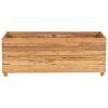 Raised Bed Recycled Teak and Steel – 100x40x38 cm