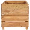 Raised Bed Recycled Teak and Steel – 100x40x38 cm