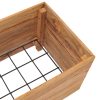 Raised Bed Recycled Teak and Steel – 100x40x38 cm