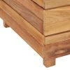 Raised Bed Recycled Teak and Steel – 100x40x38 cm