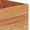 Raised Bed Recycled Teak and Steel – 100x40x38 cm
